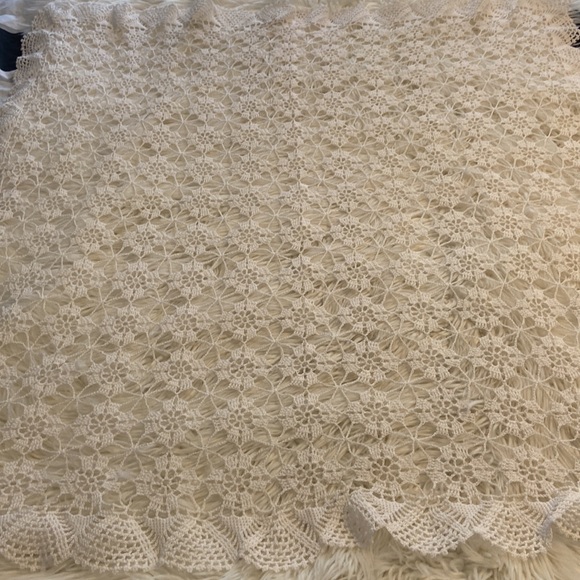 Crochet Handmade Table Runner large size length 41” wide 41” - Picture 8 of 8